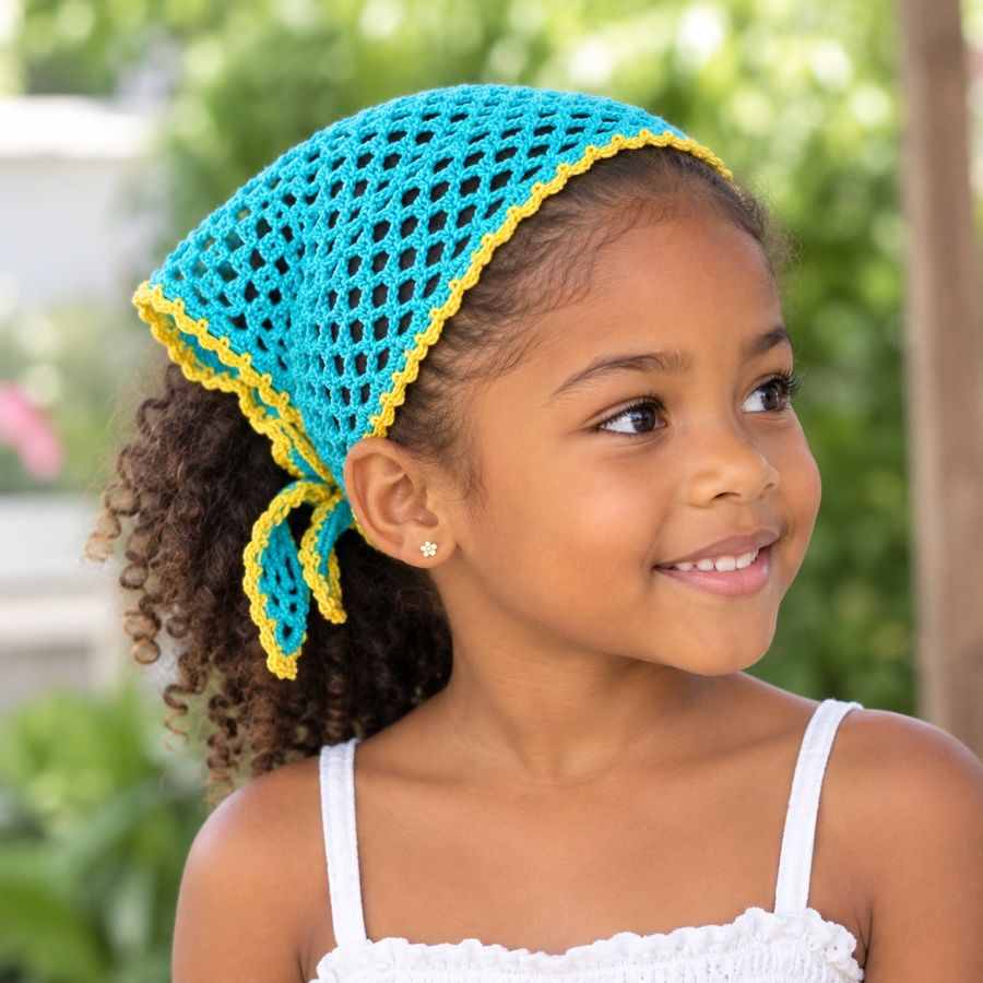 Bandana enfant fait main au crochet